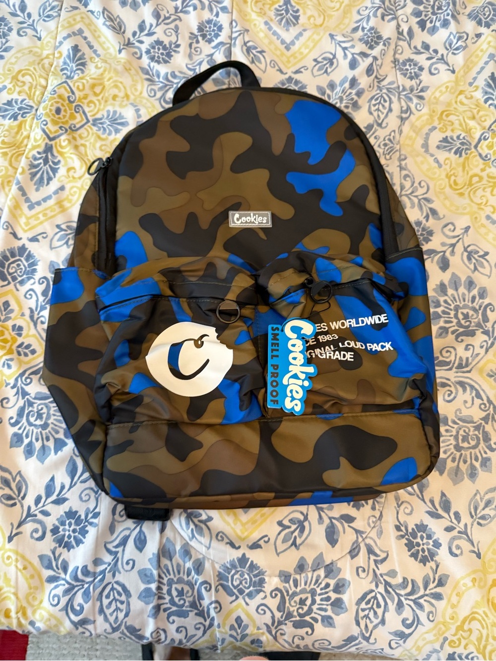 Cookies Blue & Brown Camo Backpack for Men